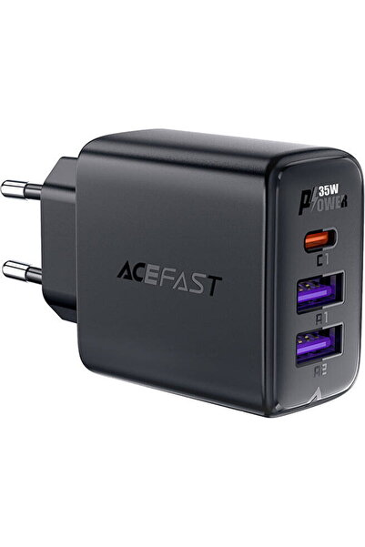 Acefast A57 GaN 2xUSB-A+USB-C PD35W EU (negru)