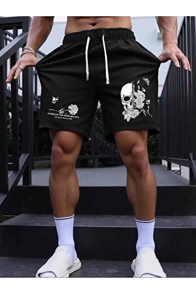 COMANCHERO شورت من القماش القطني المطبوع للجنسين