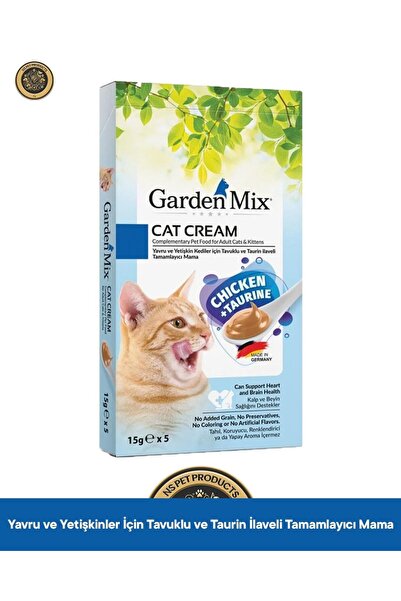 Garden Mix Tavuk Taurine Kedi Krema Ödül Maması 5x15 gr