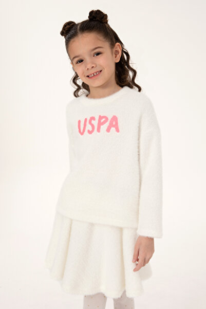 U.S. Polo Assn. Girl's Cream Sweatshirt 50317981-Vr256
