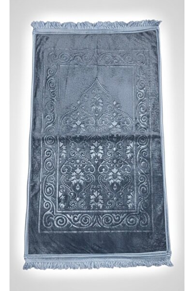 Alper Textile Lüks Kalın Peluş Seccade Kaymaz Tabanlı Yumuşak Dokulu Çeyizlik...