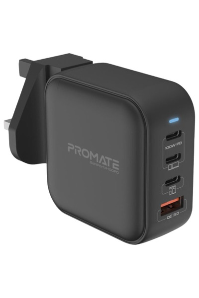 Promate شاحن GaNPort4-100PD