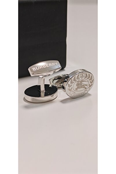 Mnarat Alfanar Oval cufflinks - a touch of British luxury in silver