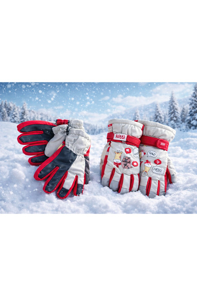 MURTY Kitti 4-9 Years Old Girls' Snow Skiing Winter Gloves Lined Cold-Proof W...