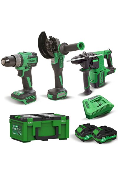 hais pro Profesyonel Akülü Set RB-01(DB-2101/BH-26/JM-125AX2/şarj cihazı/çanta