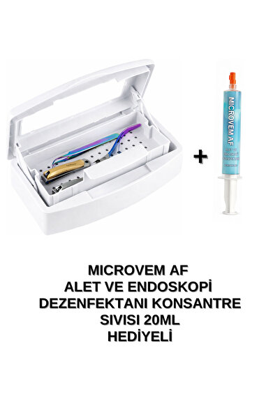 ELLEA NAIL Çift Bölmeli Manikür Pedikür Aletleri Sterilizasyon Kutusu ve Kons...