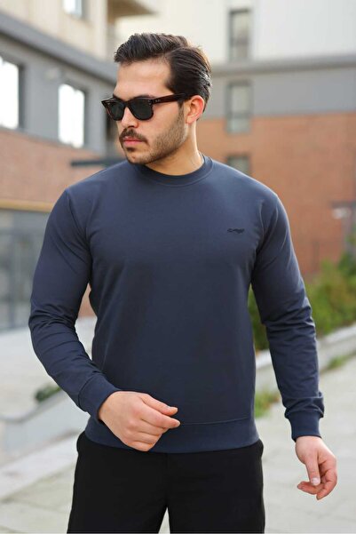 Fors Life Relaxed Crew Neck Men's Sweatshirt, Smoked