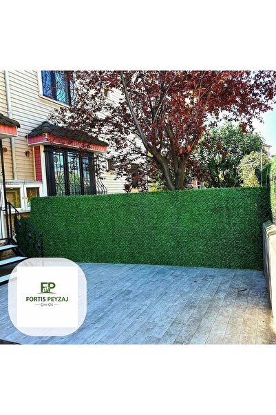 Fortis Peyzaj Fabrikadan Çim Çit 200cm x 4metre Çim Örgülü Bahçe Çiti + Bağla...