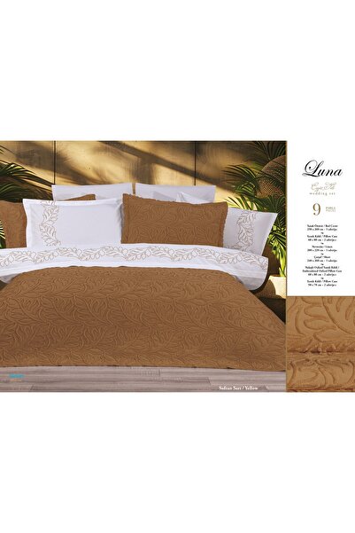 Bella Home 9 Piece Luna Dowry Set – Stylish and Convenient – Saffron Yellow w...