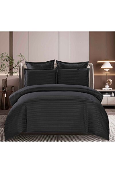 Sky Home Premium Damask Bed Linen - 6 Pieces, Fitted Sheet, 180x200x25 cm