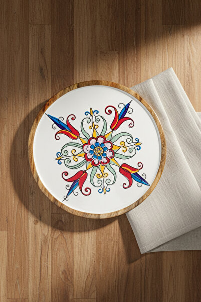 Bambum Gura Round Tray Tulip Large