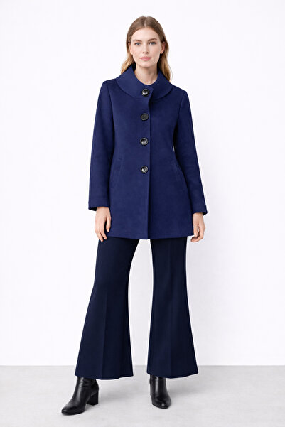 günay boutıque Italian Design Navy Blue Jacket-Oversized Size