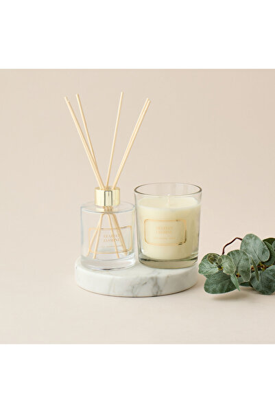 Scent.d London مجموعة هدايا من موزع عطر الياسمين العربي وشمعة في برطمان