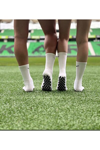 sporthome Kaydırmaz Silikon Tabanlı Spor Çorabı Dikişsiz Havlu Taban Futbol Ç...