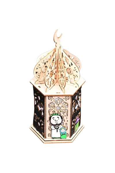 Al Nawader Village فانوس رمضاني خشبي AL2782