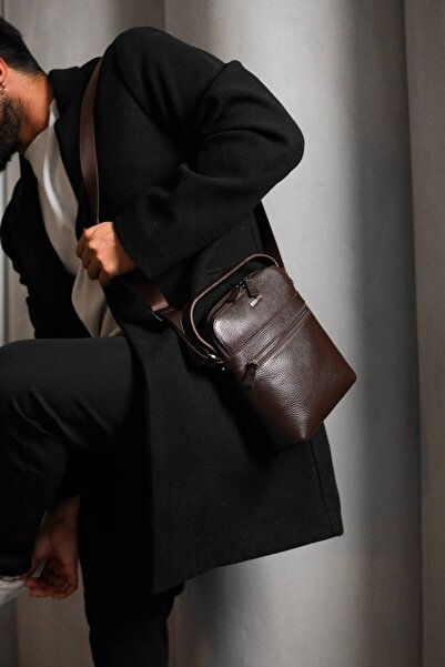 DERKON Prague Handheld Genuine Leather Crossbody Bag