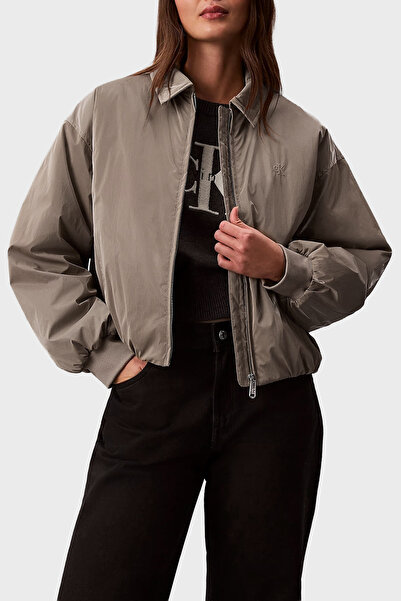Calvin Klein Logolu Relaxed Fit Klasik Yaka Bomber Ceket LV047E508GVFU CEKET ...