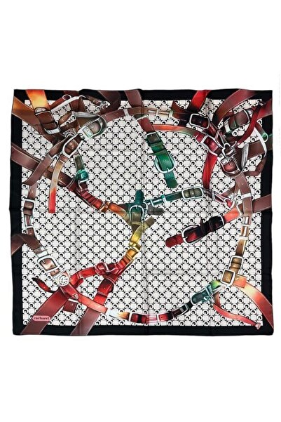 Cacharel وشاح حريري تويل - 8938313-913 إكرو أحمر