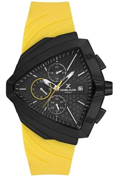 Daniel Klein Dk.1.13860-6 Exclusive Functions Active Silicone Cord Steel Plat...