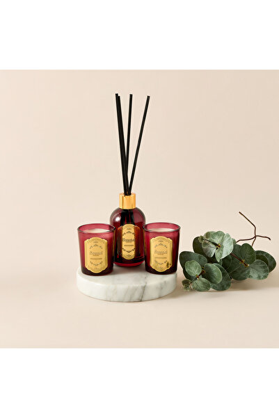 Scent.d London مجموعة شمعة معطرة برائحة سوربيه الصحراء مع موزع عطر