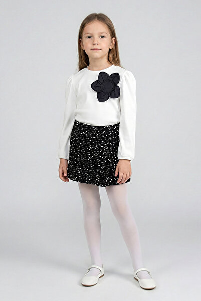 Dmb Girl's Daisy Detailed Skirted Suit