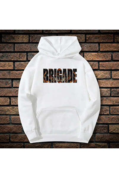 CXO Craft Hanorac Barbati cu Imprimeu Fata-Spate, Brigade, Bumbac