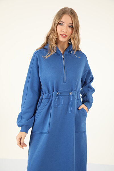 Suede Style 9275 - Rochie de damă elegantă și confortabilă, din bumbac pieptănat, cu 3 fire, în culori asortate