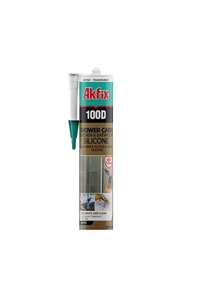 Akfix 100D Duşakabin Silikonu Şeffaf 280 Ml Sa061