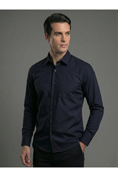 dcn giyim 1985 Cvc Classic Fit Cotton Shirt-1071