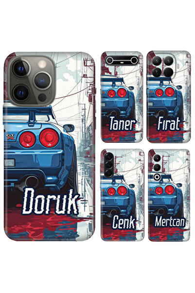 OPPO Reno 4 5 6 7 13F 14F A54 A74 A5 A6 Pro A16 Kılıf İsim Yazılı Silikon GTRR