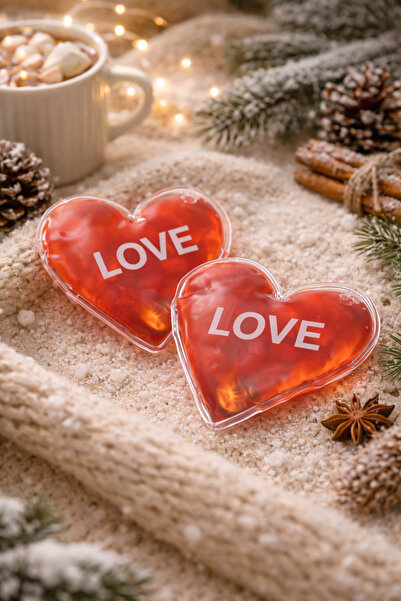 DİVAYS 2’li Kalp Şekilli Jel Cep Sobası – Isıtmatik El Isıtıcısı, Tekrar Kull...