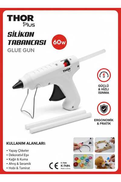 SİLİKON Thor Plus 60W Profesyonel Sıcak Tabancası BEYAZ RENK