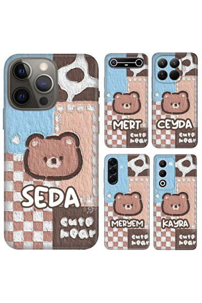 omix X3 X5 X6 X7 X300 X400 X500 X600 X700 Kılıf İsim Yazılı Silikon Ayıcık