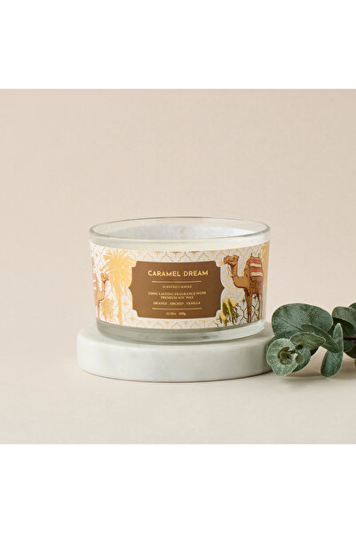 Scent.d London Caramel Dream Scented Jar Candle - 450 gms