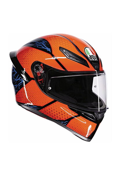 AGV K1S Speedarmor Kapalı Kask (Siyah-Turuncu-Mavi)