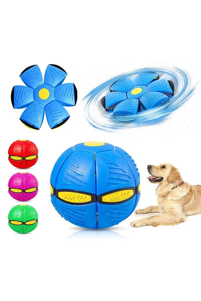 ART3 Işıklı Zıplayan Frizbi Pet Topu - Şekil Değiştiren Sihirli Ufo Köpek Oyu...