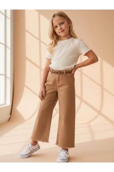 Zekids Girls' Cotton Leggings Tassel Trousers