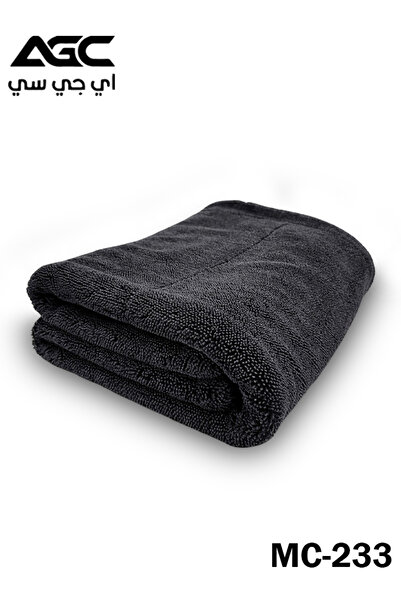 AGC منشفة تنظيف سوداء من الألياف الدقيقة، قطعة قماش ناعمة ماصة، مناسبة للسيار...
