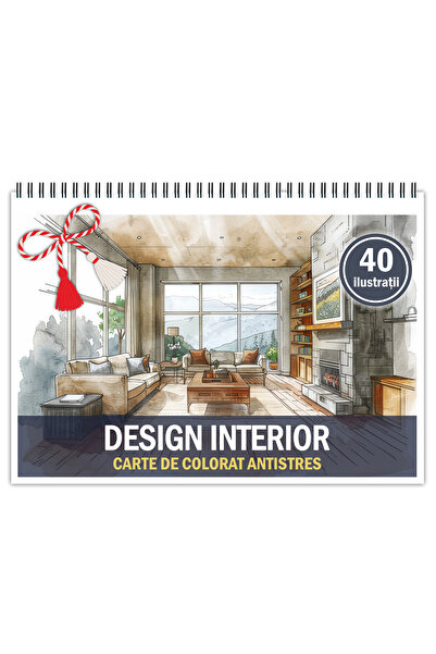 Legendary Gifts Martisor de colorat, format A5, cu spira metalica, model: Des...