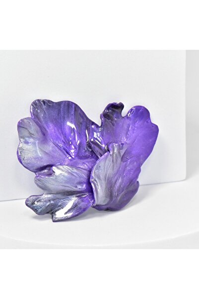 NARRU Ръчно изработена брошка с ирис