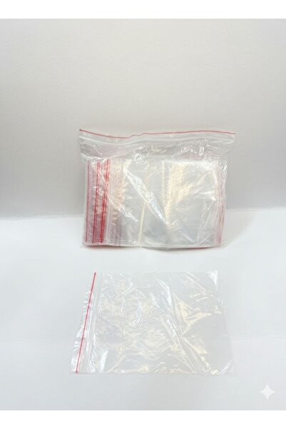 Stone Transparent Ziplock Bag 6X7 cm 100 Pieces - Food-Compliant Packaging - Snap-Seal Bag