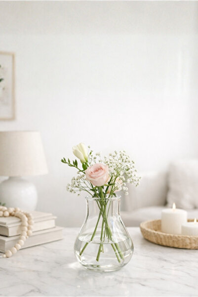 HOMİNG Botanic Mini Glass Vase Flower Holder 12.5 cm