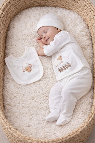 BYS BABY FASHION 100% Cotton Cute Lamb Patterned 10 Piece Newborn Baby Girl H...