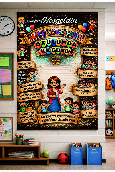 Göktuğ Hediyelik Okulda İlk Günü Macera Başlıyor Afiş 100X150CM