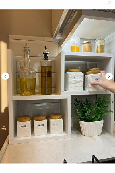 Moemi Ayarlanabilir Çok Amaçlı Tezgah Üstü Raf, Baharatlık Raf Mutfak Rafı