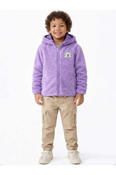 Coredra Children's Plush Hooded Jacket - C611