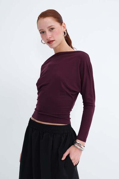 Addax Boat Neck Blouse B1424