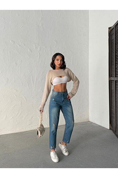 blue wings denım co. ΨΗΛΟΜΕΣΩΤΑ ΤΖΙΝ ΜΕ ΠΛΗΡΗ ΕΦΑΡΜΟΓΗ ΣΤΗΝ ΜΕΣΗ, ΕΠΕΞΕΡΓΑΣΜΕ...