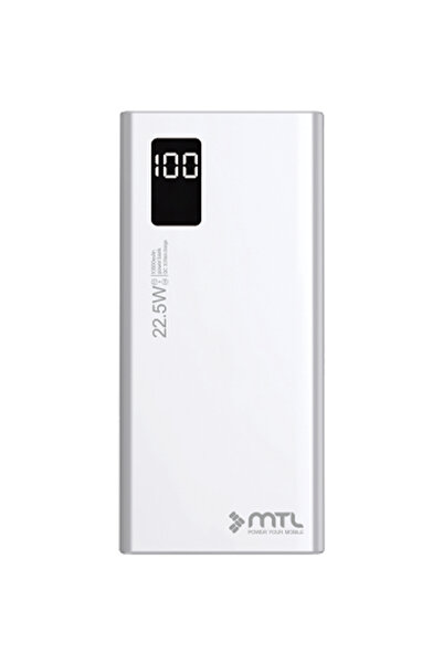 MTL 30000 mAh 22.5W Turbo Şarj Dahili Kablolu LED Göstergeli PD ve QC 3.0 Pow...