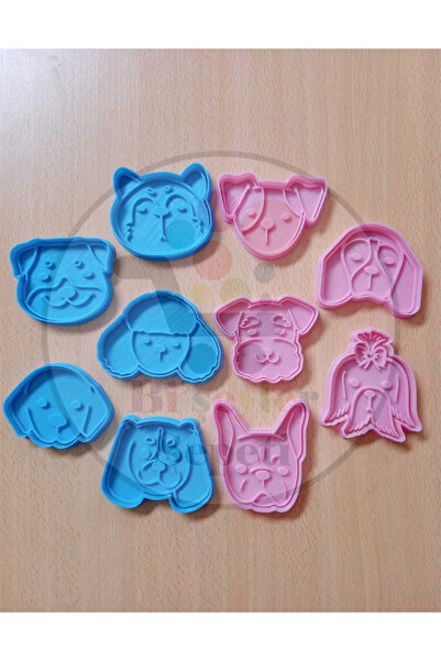Bi'şeyler Sepeti Dogs Cookie Cutter - 10 Figures 20 Pieces